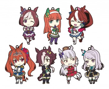 Uma Musume Pretty Derby - Nendoroid Plus Gummi-Schlüsselanhänger 7er-Pack: Good Smile Company Uma Musume Pretty Derby - Nendoroid Plus Gummi-Schlüsselanhänger 7er-Pack: Good Smile Company