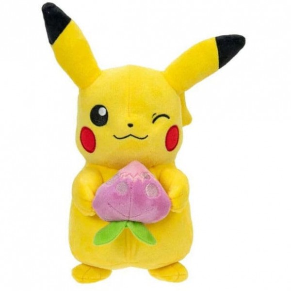 Pokémon - Plüschfigur Pikachu with Pecha Berry Accy: Jazwares