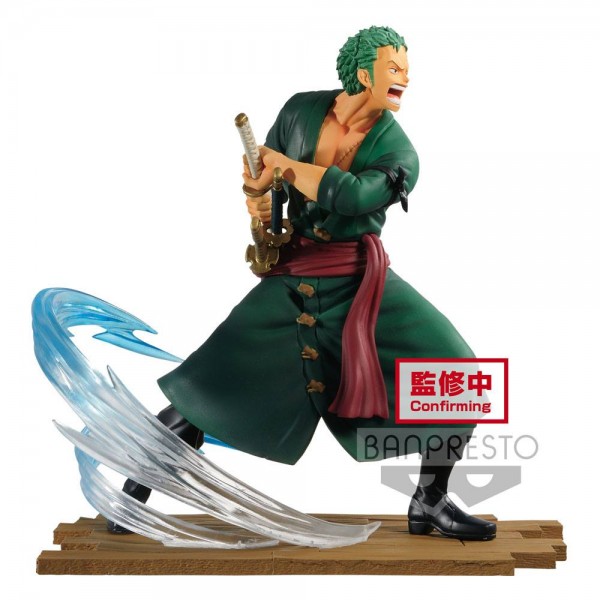 One Piece - Lorenor Zorro Figur / File Selection -Fight- : Banpresto