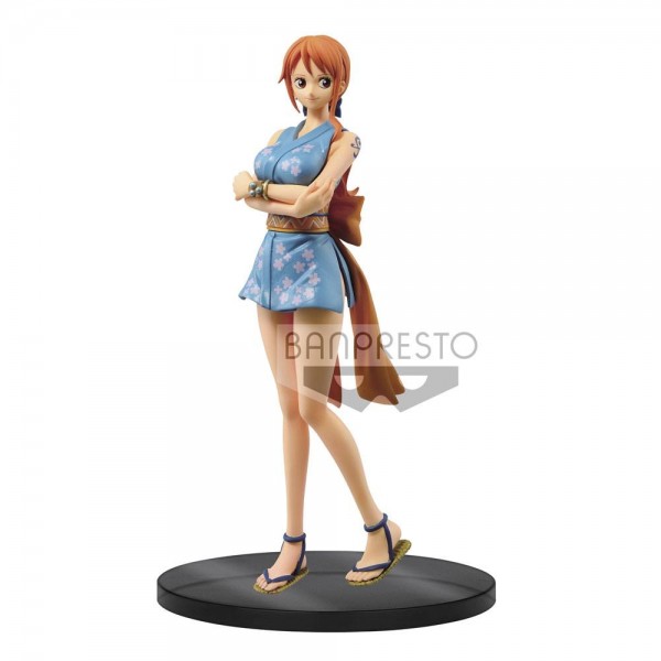 One Piece - Nami Figur / DXF Grandline Lady - Wanokun: Banpresto