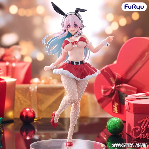 Super Sonico - Sonico Statue / BiCute Bunnies - Santa Version.: Furyu