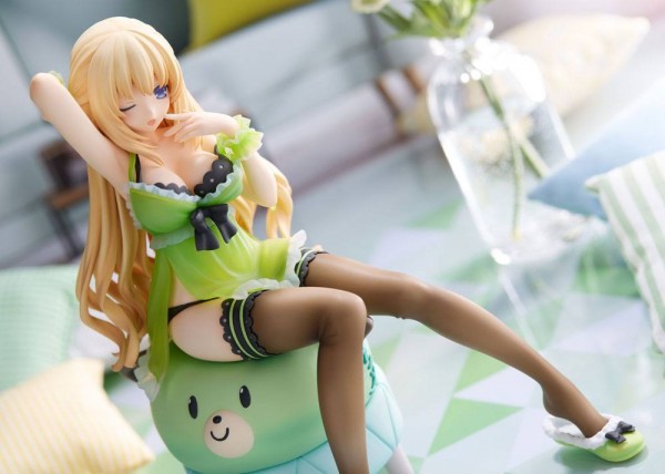 Hyperdimension Neptunia - Neptunia Vert Statue / Wake Up Version - Limited: Broccoli