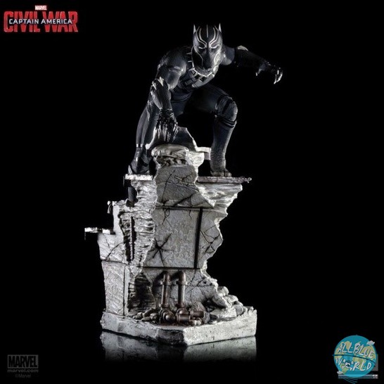 Captain America Civil War - Black Panther Statue: Iron Studios