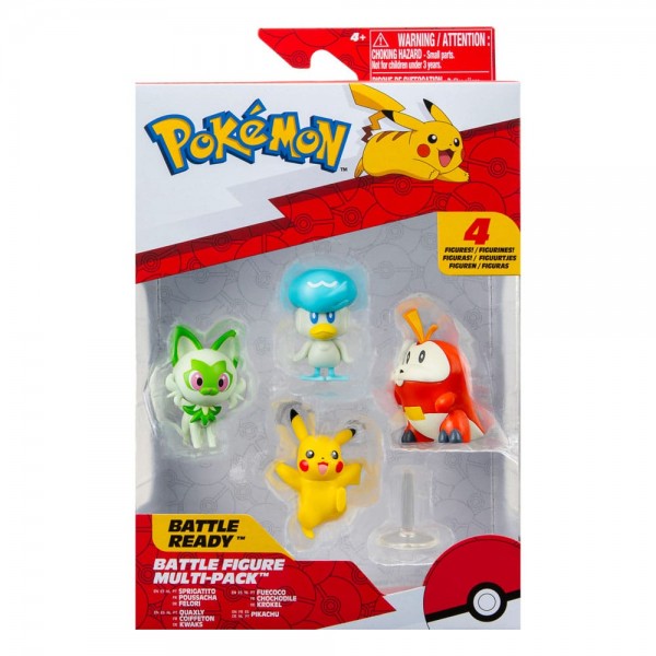 Pokémon - Gen IX Battle Figure Set Figuren 4er-Pack: Jazwares