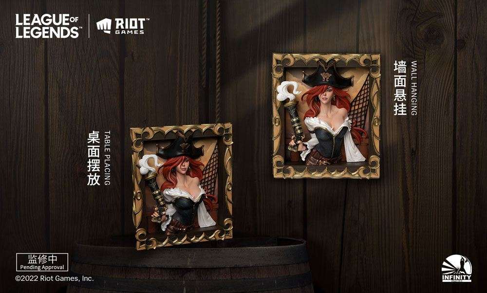 Infinity Studio - Cadre 3D The Bounty Hunter Miss Fortune - League Of Legends