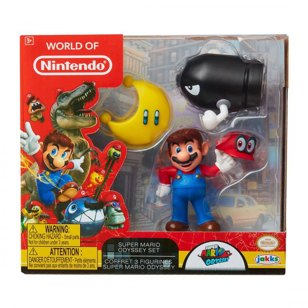 World of Nintendo - Super Mario Odyssey Minifiguren 3er-Pack: Jakks Pacific