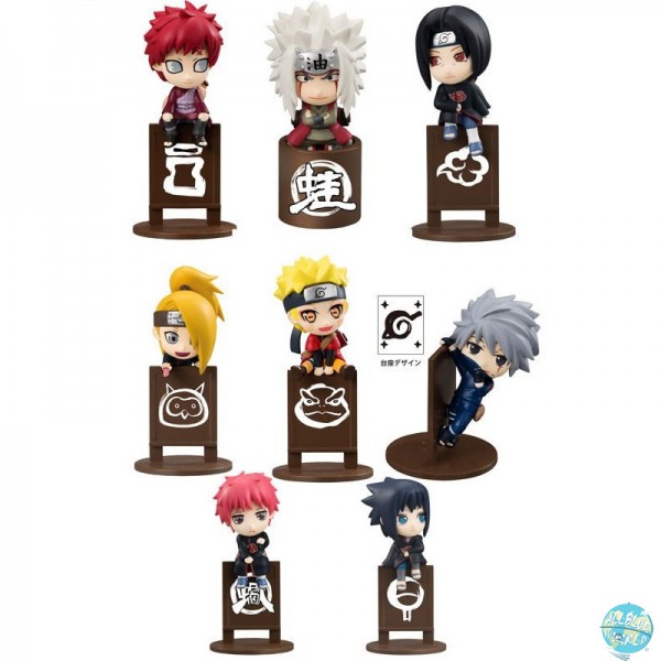 Naruto Shippuuden - Minifiguren - Ochatomo Serie 8er-Set / Let's Enjoy Tea Together : MegaHouse