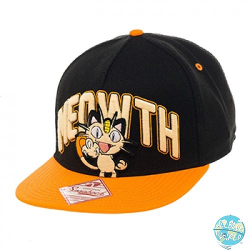 Pokemon Meowth Hip Hop Cap Snap Back