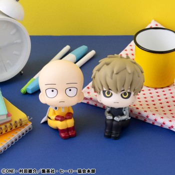 One Punch Man - Saitama & Genos Figurn / Look Up - Set (with gift): MegaHouse One Punch Man - Saitama & Genos Figurn / Look Up - Set (with gift): MegaHouse
