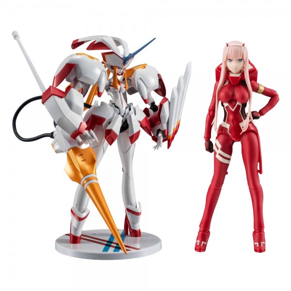 Darlin in the Franxx S.H. Figuarts x The Robot Spirits Actionfigur Zero Two & Strelizia 5th Annivers