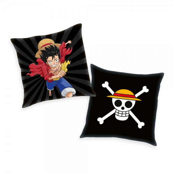 One Piece - Kissen / Motiv Skull & Monkey D. Ruffy: Herding