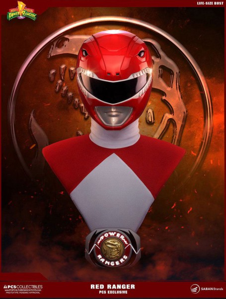 Power Rangers - Red Ranger Büste / PCS Exclusive: Pop Culture Shock