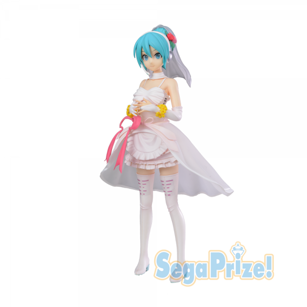 Hatsune Miku -Project DIVA- Arcade Future Tone - Hatsune Miku Figur / SPM - White Dress Version: Seg