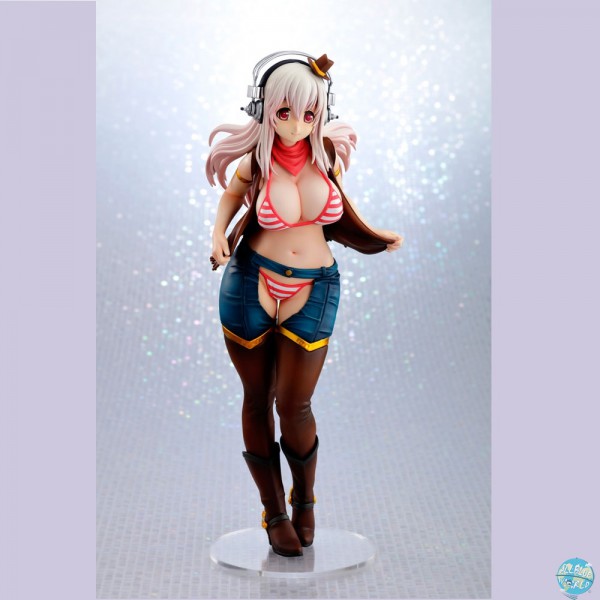 Super Sonic - Super Sonico Statue - Cowgirl Ver.: Vertex