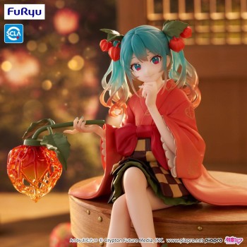 Hatsune Miku Noodle Stopper Figur / Flower Fairy Winter Cherry Version: Furyu Hatsune Miku Noodle Stopper Figur / Flower Fairy Winter Cherry Version: Furyu