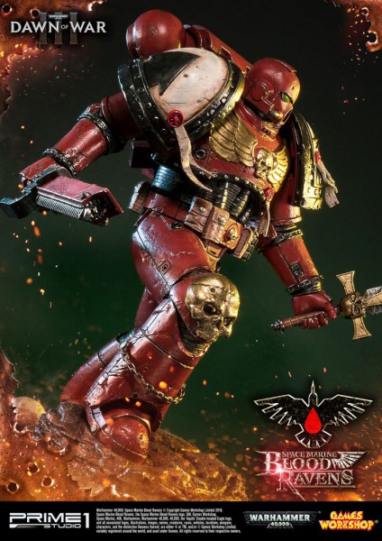Warhammer 40K Dawn of War III - Space Marine Blood Ravens Statue: Prime 1 Studio