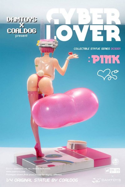 Coal Dog - Pink Statue / Cyberlover: Damtoys
