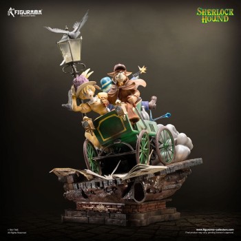 Sherlock Hound - Sherlock, Watson & Mrs. Hudson Statue / Elite Diorama: Figurama Collectors Sherlock Hound - Sherlock, Watson & Mrs. Hudson Statue / Elite Diorama: Figurama Collectors