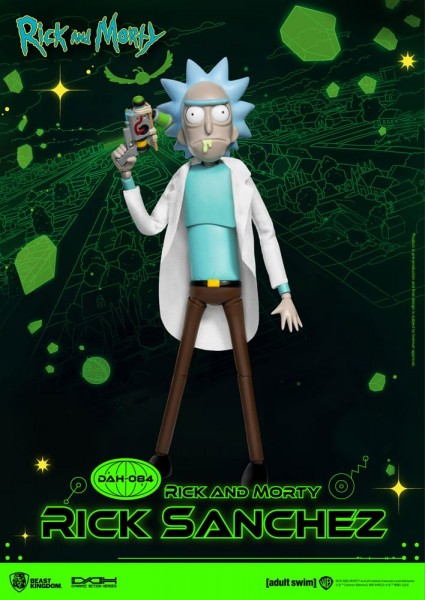 Rick and Morty Dynamic 8ction - Heroes Actionfigur Rick Sanchez: Beast Kingdom Toys