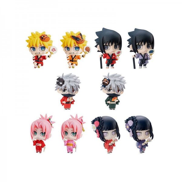 Naruto Shippuden - 10er-Pack Sammelfiguren / Petit Chara Land - 10th Anniversary Version: MegaHouse