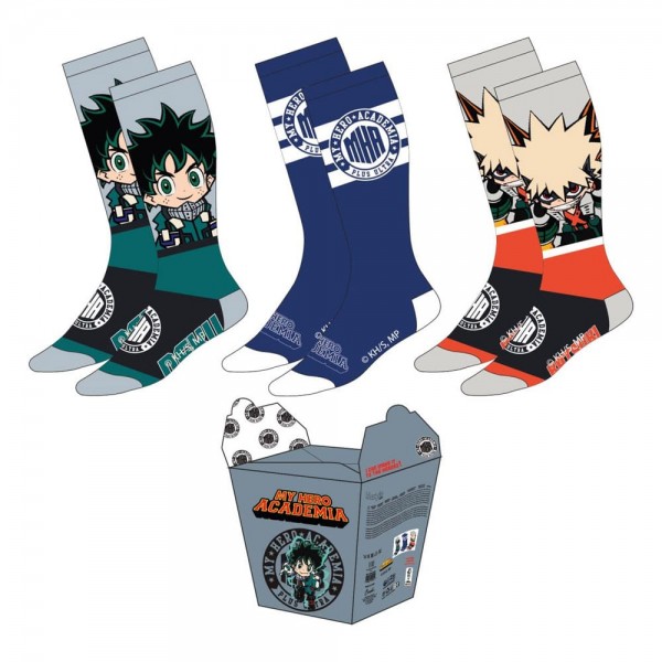 My Hero Academia Socken 3er-Pack Izuku x Bakugo: Cerda