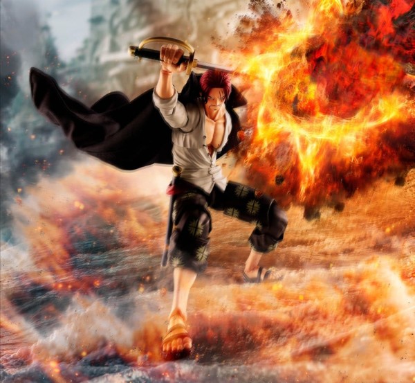 One Piece - Shanks Actionfigur / S.H.Figuarts - Marineford: Bandai Tamashii Nations