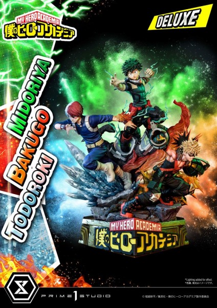 My Hero Academia - Midoriya, Bakugo & Todoroki Statue / Deluxe Bonus Version: Prime 1 Studio