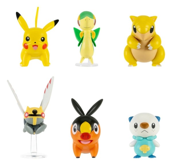 Pokémon - Battle Figuren / Sortiment (6er): Jazwares