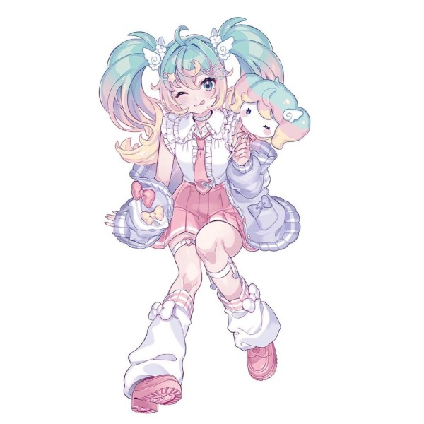 Vocaloid - Hatsune Miku Figur / Sweet School Life - Pastel Version: Furyu