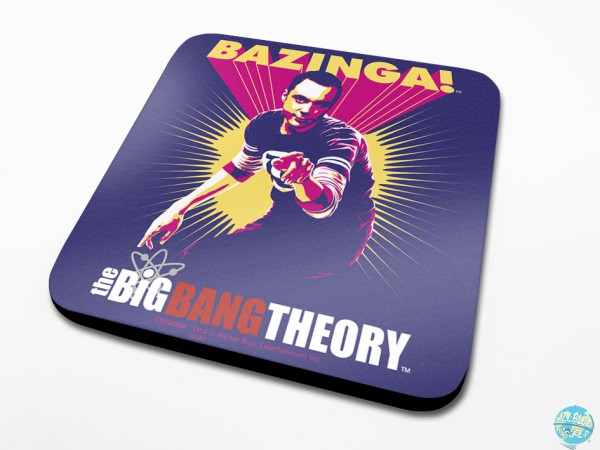 The Big Bang Theory Pyramide Untersetzer Bazinga Purple 6-er Pack