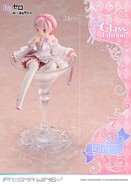 Re:Zero - Starting Life in Another World - Ram Statue / Glass Edition - Prisma Wing: Prime 1 Stu