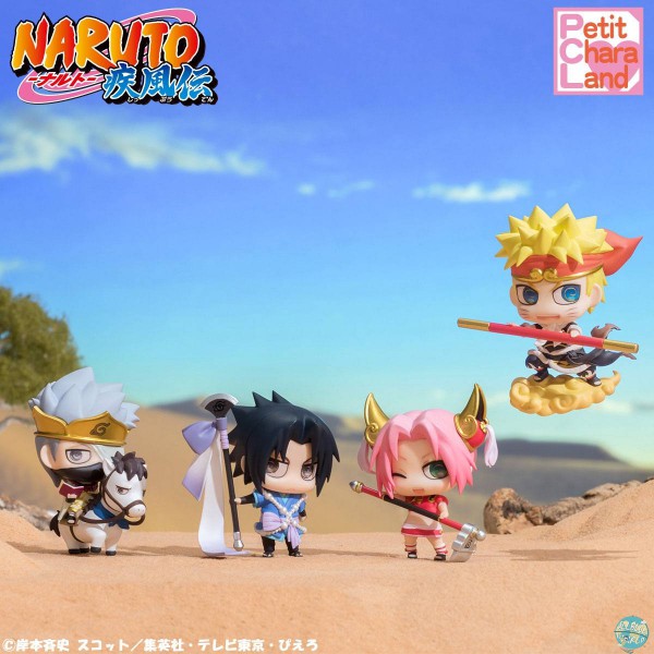 Naruto Shippuden - Minifiguren 4er-Set - Petit Chara / Saiyuki Series: MegaHouse