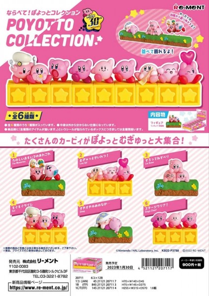 Kirby - Poyotto Collection Display / Minifiguren: Re-Ment