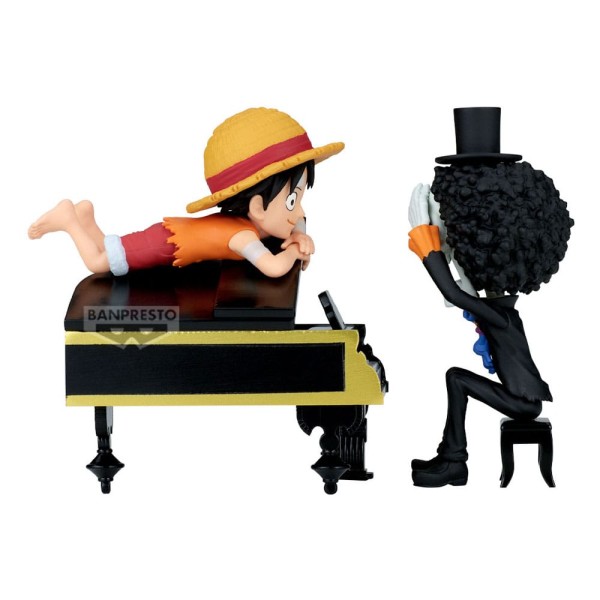 One Piece - Luffy & Brook Figur / WCF Log Stories: Banpresto