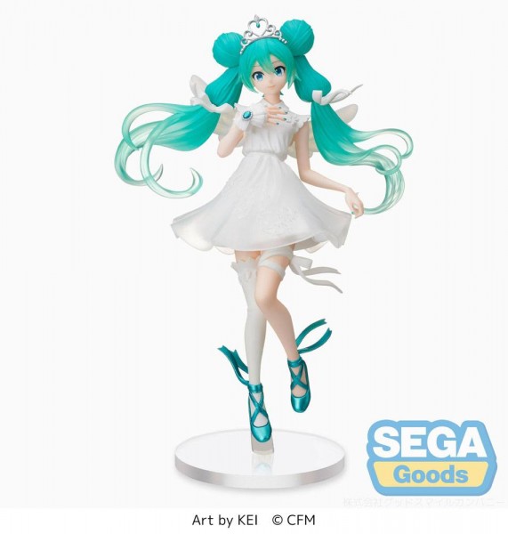 Hatsune Miku - Hatsune Miku Figur / 15th Anniversary KEI Ver.: Sega