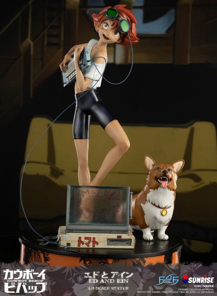 Cowboy Bebop - Ed & Ein Statue: First 4 Figures