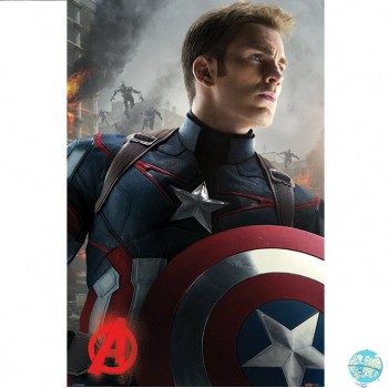Vorschau: Avengers Age of Ultron Pyramide Poster Captain America 61 x 91cm Vorschau: Avengers Age of Ultron Pyramide Poster Captain America 61 x 91cm