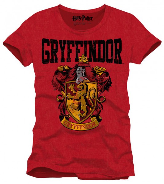Harry Potter - T-Shirt / Griffindor Crest - Unisex "S": Cotton Division