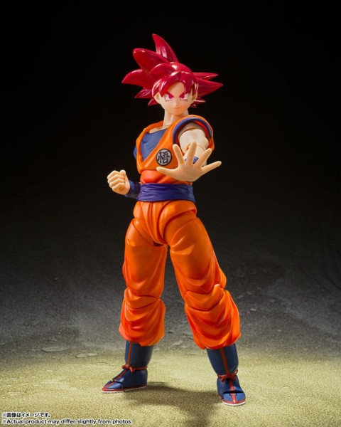 Dragon Ball Super S.H. - Super Saiyan God Son Goku Saiyan God of Virture Figuarts: Bandai Tamashii N