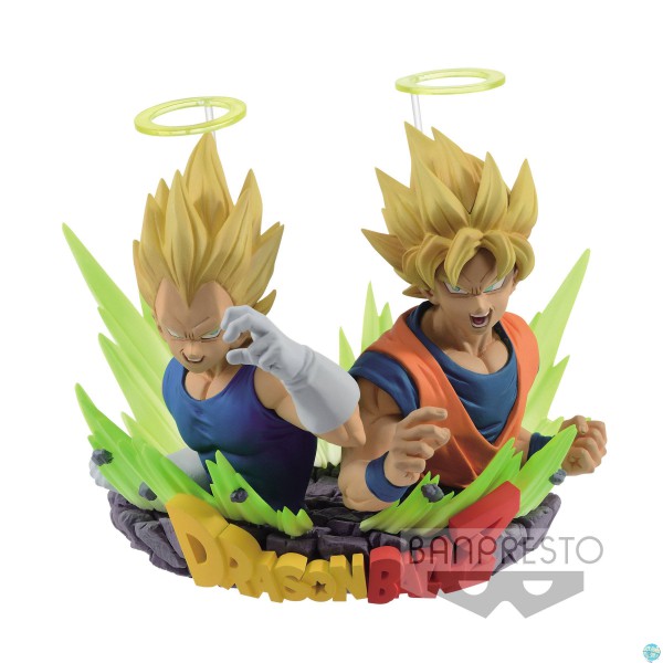 Dragonball Z - SSJ Son Goku & Vegeta Büste - Figuration Vol.2: Banpresto [NEUAUFLAGE]