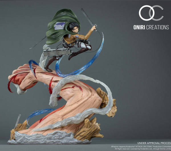 Attack on Titan - Levi VS Annie (Female Titan) Statue: Oniri Creations