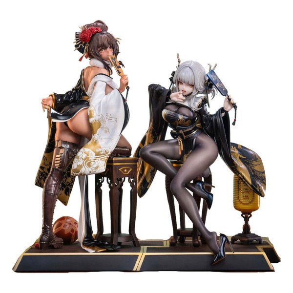 Goddess of Victory: Nikke - Noir & Blanc Statuen 2er-Set / Black Rabbit: Stargazer