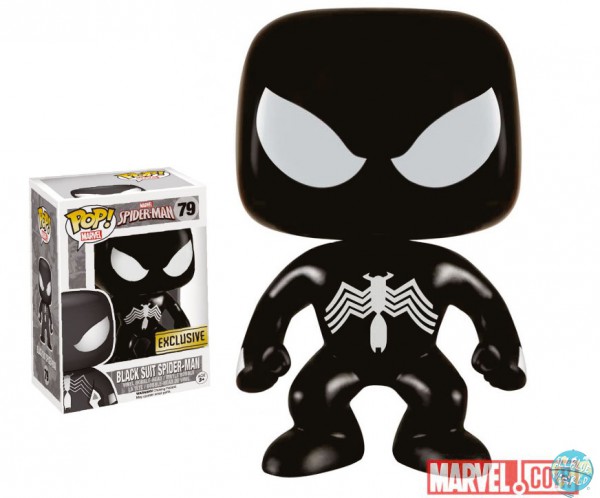 Marvel Comics - Black Suit Spider-Man Figur - POP!: Funko