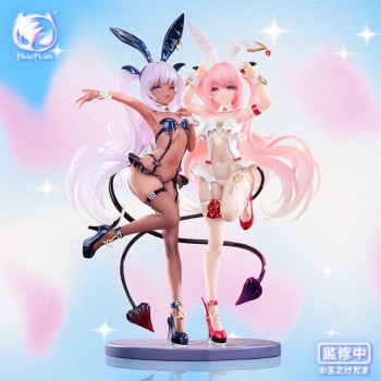 Original Character - Kulomu & Lulumu Doppel-Statue / illustration by Tamano Kedama: BearPanda Original Character - Kulomu & Lulumu Doppel-Statue / illustration by Tamano Kedama: BearPanda