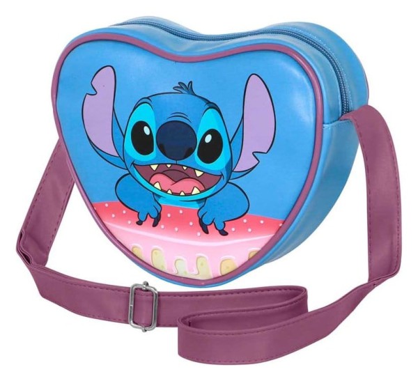 Lilo & Stitch Casual Heart - Cake Blue Umhängetasche: Karactermania