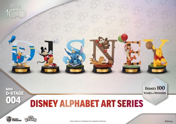 Disney Mini Diorama Stage - 100 Years of Wonder-Disney Alphabet Art: Beast Kingdom Toys
