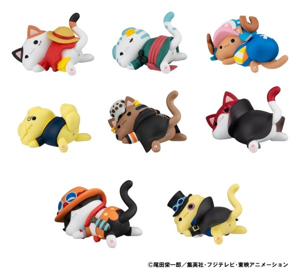 One Piece - NyanPieceNyan! Stickie! Sammelfiguren / Mega Cat Project - Egghead: MegaHouse
