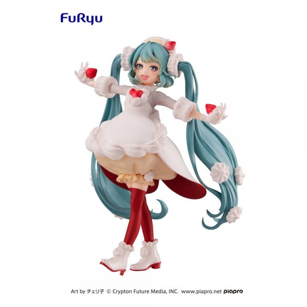 Vocaloid Sweet Tea Time - Hatsune Miku Strawberry Short Figur: Furyu
