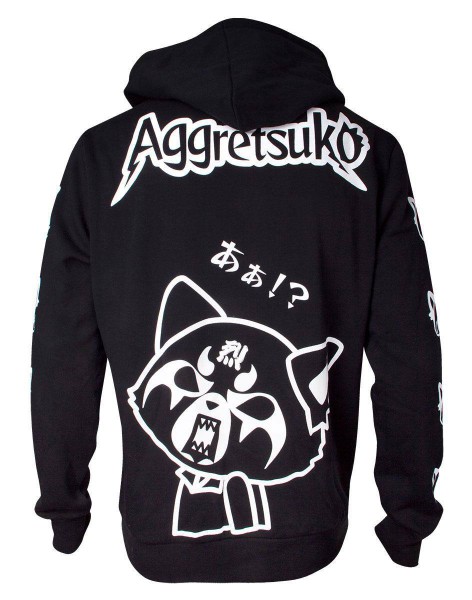 Aggretsuko - Kapuzenjacke Größe M / Motiv Sleeve Faces: Difuzed