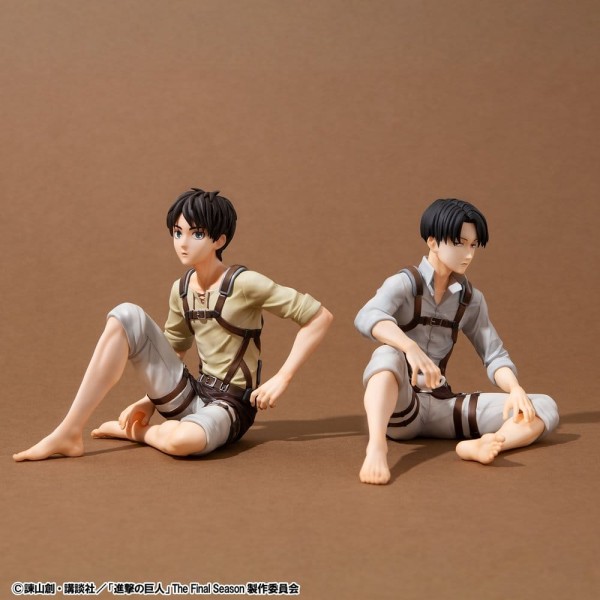 Attack on Titan - Eren Yeager & Squad Captain Levi Figuren / G.E.M. Series - Palm Size: Megahouse